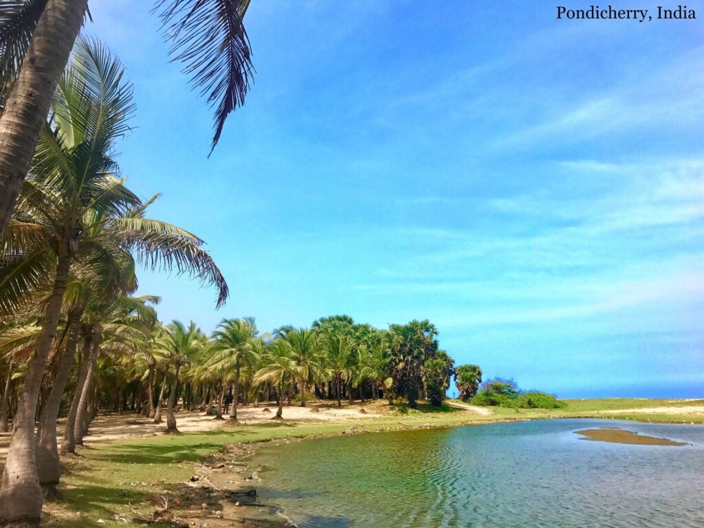 Paradise Beach place to visit in Pondicherry.