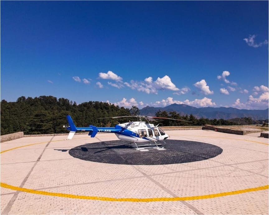 Must-Do Activities in Mussoorie visit Skysail India for helicopter Joyride.