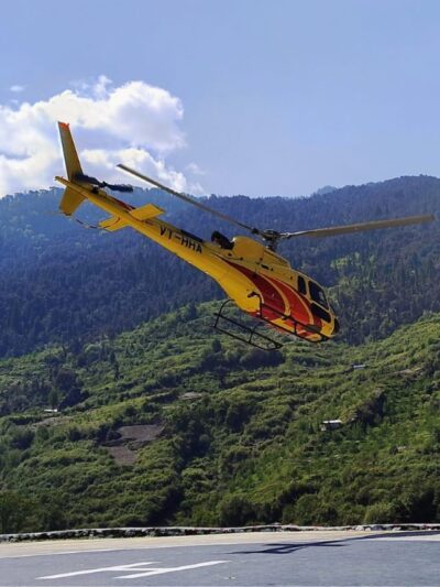 Helicopter Ride in Mussoorie.