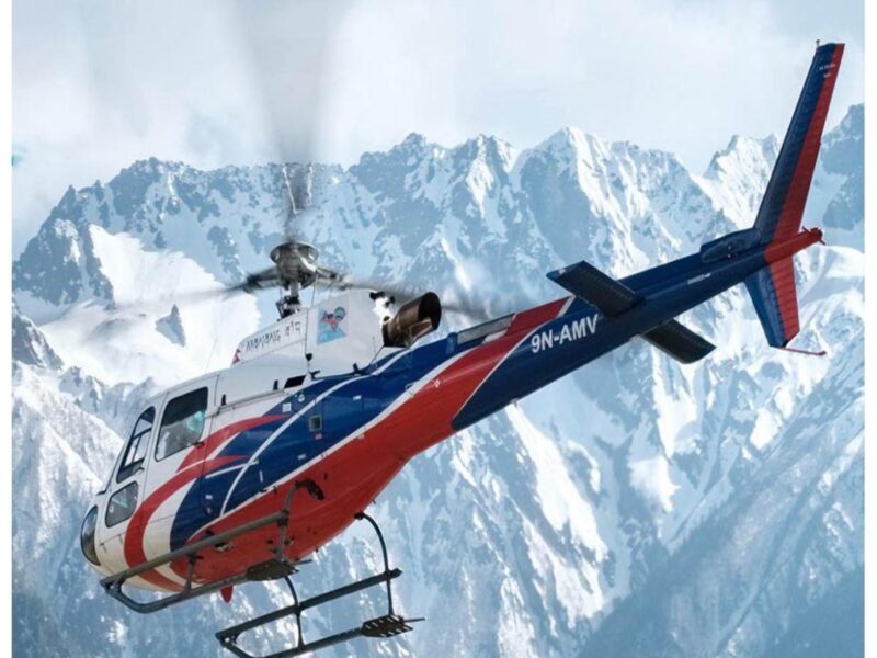 Luxury helicopter tour over the Himalayas, exploring Gulmarg and Mussoorie in style. (Luxury travel India)