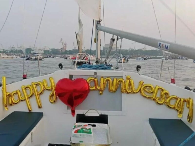 Celebrate your anniversary in style with a luxury yacht experience in Mumbai, India.