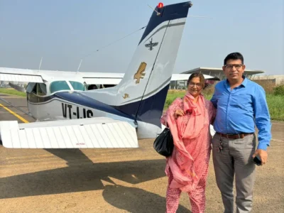 Plane joyride in Mumbai.