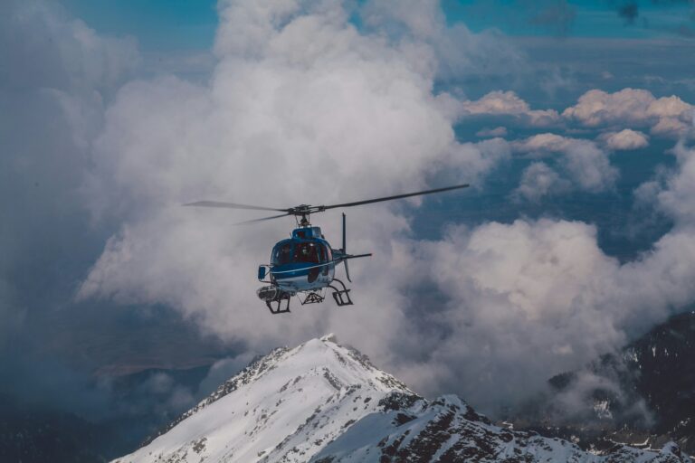 Helicopter joyride in Gulmarg.