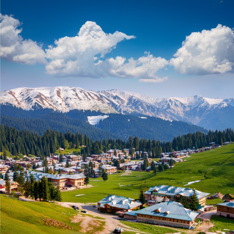 Helicopter ride In Gulmarg.