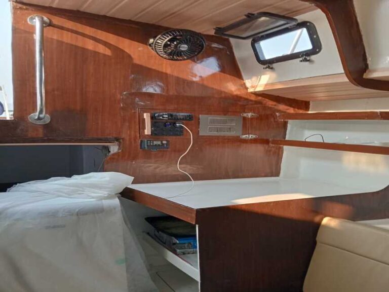 Interior of Nauti Buoy Yacht in Mumbai.