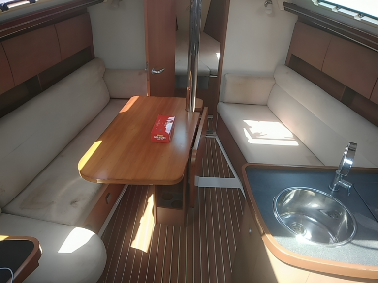 Interior part of hensa 34 yacht in Mumbai.