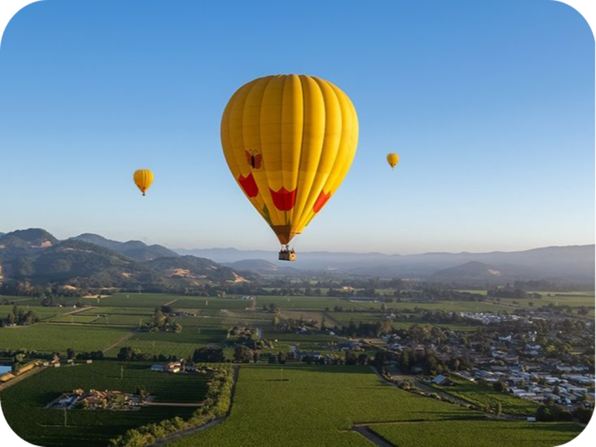 Hot air balloon ride Jaipur.