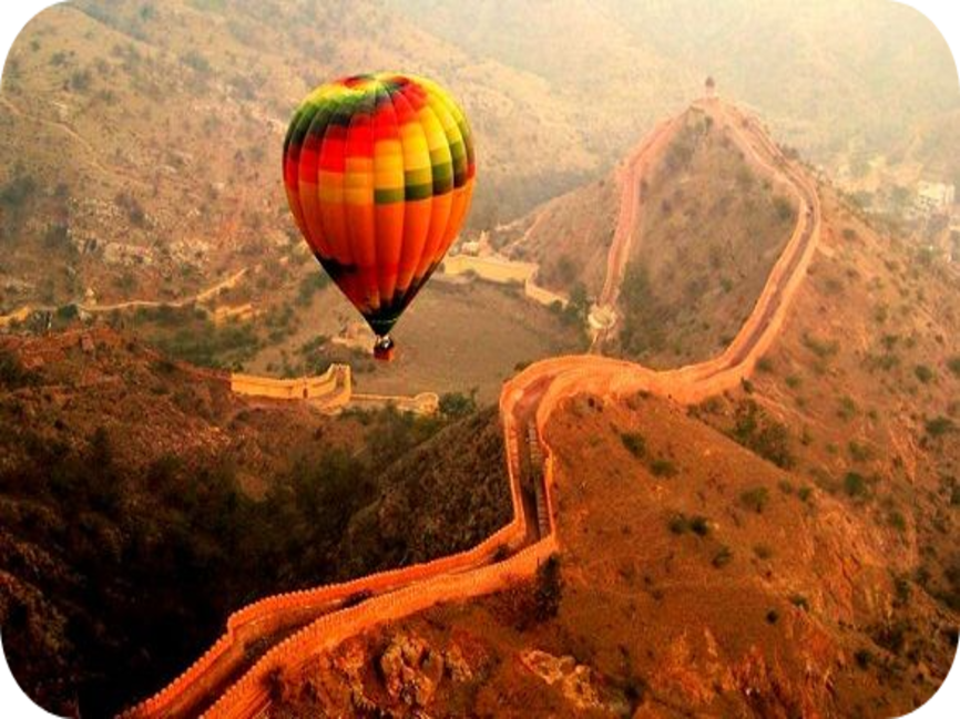 Hot air balloon safari Jaipur.