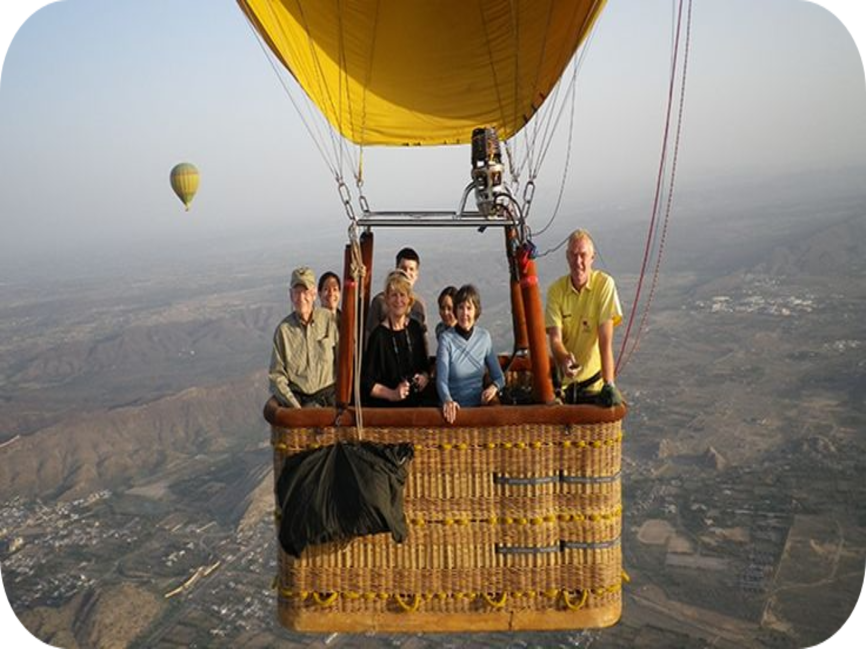 Hot air balloon ride.