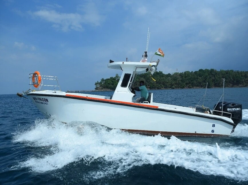 Private boat for Port Blair to Havelock island